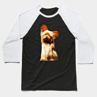 The Yorkshire Terrier Cute Puppy Dog Baseball T-Shirt